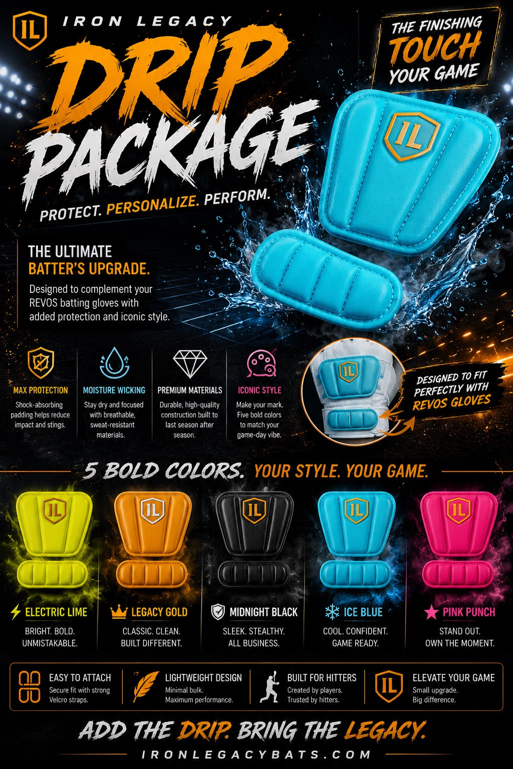 Iron Legacy Batting Glove Protection Pad™